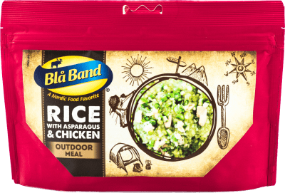 Blå Band | Rice With Asparagus & Chicken | Frysetørret mad | 143g