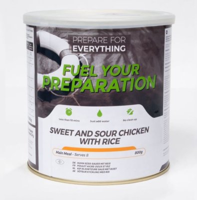 Fuel Your Preparation | Sødt og surt kylling med ris | Frysetørret mad | 800g
