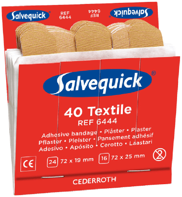 Cederroth Salvequick Tekstilplaster 40 stk.