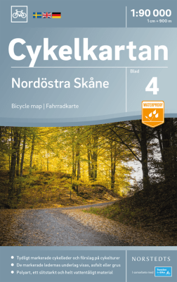 Cykelkort over det nordøstlige Skåne