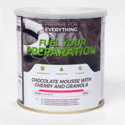Fuel Your Preparation | Chokolademousse med granola og kirsebær | Frysetørret mad | 1050g