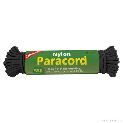 Coghlan's Paracord 550 Black 50 fod