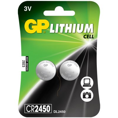 GP CR2450 3V knapcelle 2-pak