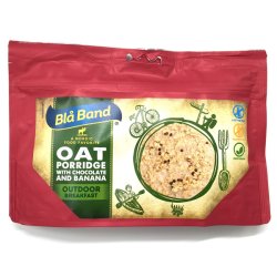 Blå Band | Oat porridge with banana & chocolate | Frysetørret mad | 150g