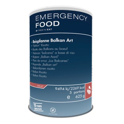 Emergency Food | Balkan Risotto | Frysetørret mad | 625g