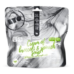 LyoFood | Cream of broccoli and spinach soup with Mozarella and pumpkin seeds | Frysetørret mad | 60g