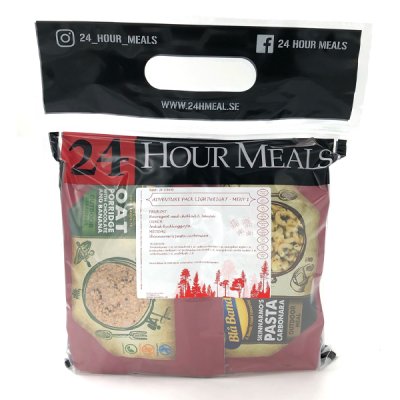 24 Hour Meals | Adventure pack Lightweight Menu 1 | Frysetørret mad | 900g