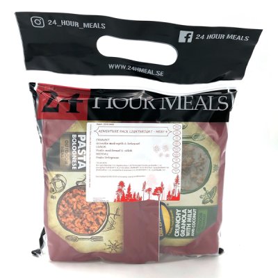 24 Hour Meals | Adventure pack Letvægtsmenu 4 | Frysetørret mad | 900g