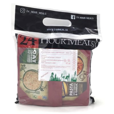 24 Hour Meals | Adventure pack Lightweight Meny 1 Vegetarian | Frysetørret mad | 900g