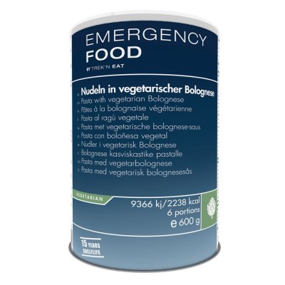 Emergency Food | Pasta med vegetarisk bolognese | Frysetørret mad | 600g