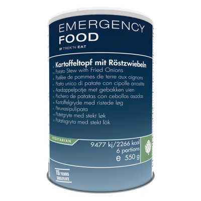 Emergency Food | Kartoffelgryde med stegte løg | Frysetørret mad | 550g