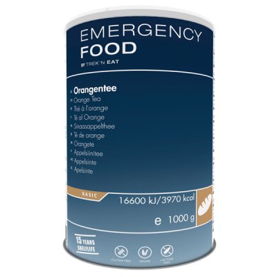 Emergency Food | Orange Tea | Frysetørret mad | 1000g