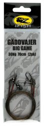 Geddetråd 30 kg BIG GAME 70 cm (2-pak)