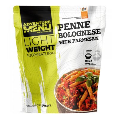 Adventure Menu | Penne bolognese med parmesan Big Portion | Frysetørret mad | 158g
