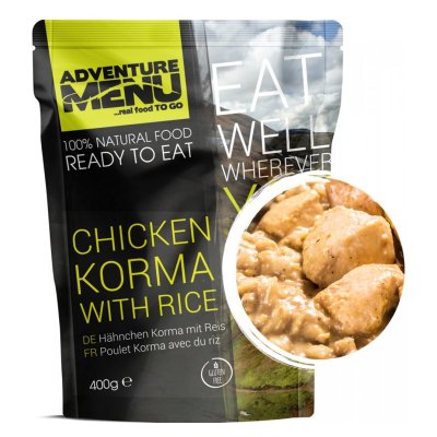 Adventure Menu | Chicken Korma with rice | MRE | 400g