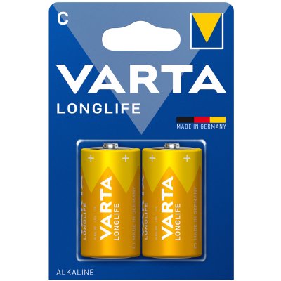 Varta Longlife C-batteri i 2-pak