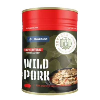 Sky Food | Wild Pork Selvopvarmende Dåse | MRE | 400g