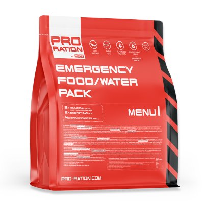Pro Ration | Emergency Food/Water Pack Menu IV | MRE | 2200g