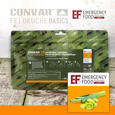 Convar Emergency Food | Emergency BASIC Leek | Frysetørret mad | 60g