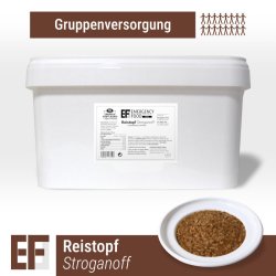 Convar Emergency Food | Rice Stroganoff | Frysetørret mad | Måltidspakke | 4000g