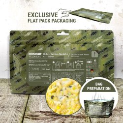 Convar Emergency Food | Cream noodles with chicken and spinach | Frysetørret mad | 150g