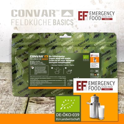 Convar Emergency Food | Mælkepulver | Frysetørret mad | 350g