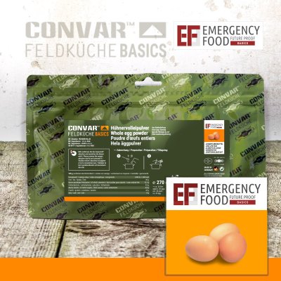 Convar Emergency Food | Egg Powder | Frysetørret mad | 270g