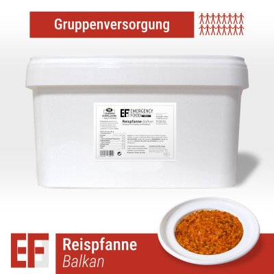 Convar Emergency Food | Rispanna Balkan | Frysetørret mad | Måltidspakke | 4750g