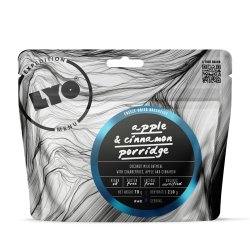 LyoFood | Organic porridge with apple, cranberry, cinnamon & chia | Frysetørret mad | 70g