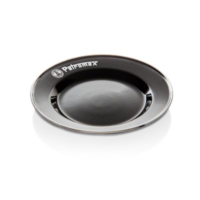 Petromax emaljetallerkener 2 stk Sort