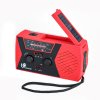 Nødradio med solceller og 2000 mAh powerbank - Signal rød