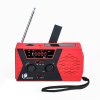 Nødradio med solceller og 2000 mAh powerbank - Signal rød