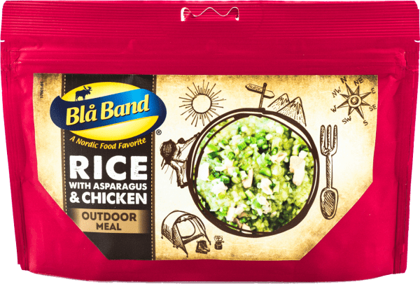 Blå Band | Rice With Asparagus & Chicken | Frysetørret mad | 143g