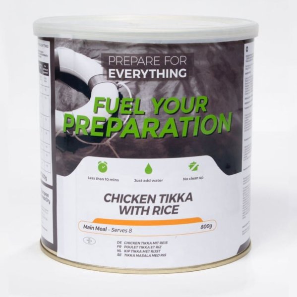 Fuel Your Preparation | Kylling Tikka med ris| Frysetørret mad | 800g