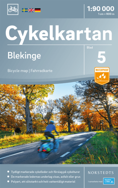 Cykelkort over Blekinge