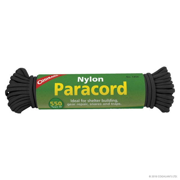 Coghlan's Paracord 550 Black 50 fod