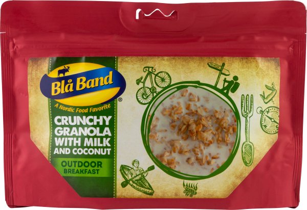 Blå Band | Crunchy granola with milk and coconut | Frysetørret mad | 150g