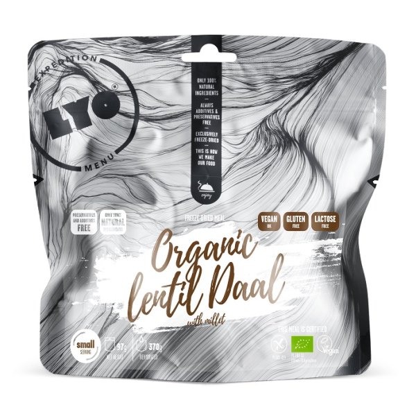 LyoFood | Organic lentil Dal with millet | Frysetørret mad | 97g
