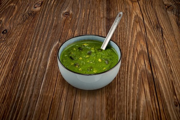 LyoFood | Cream of broccoli and spinach soup with Mozarella and pumpkin seeds | Frysetørret mad | 60g