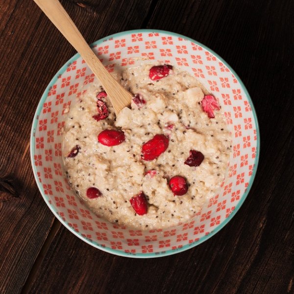LyoFood | Organic porridge with apple, cranberry, cinnamon & chia | Frysetørret mad | 70g
