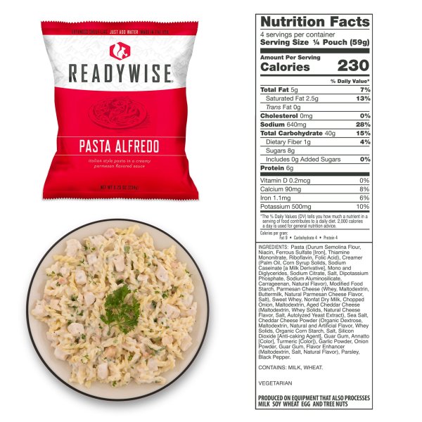 ReadyWise Food Supply | Frysetørret mad | Måltidspakke | 6580g