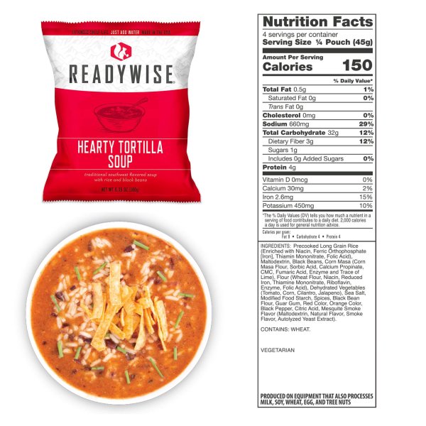 ReadyWise Food Supply | Frysetørret mad | Måltidspakke | 6580g
