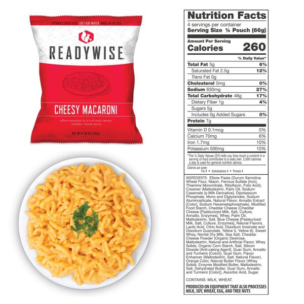ReadyWise Food Supply | Frysetørret mad | Måltidspakke | 6580g