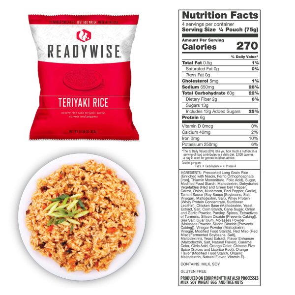 ReadyWise Food Supply | Frysetørret mad | Måltidspakke | 6580g
