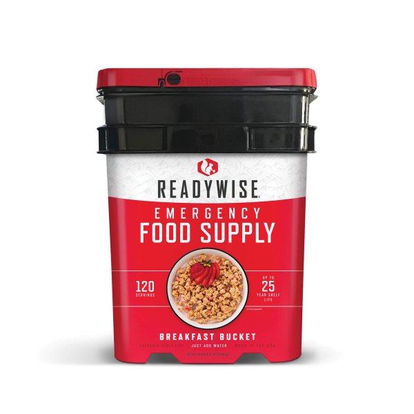 ReadyWise Morgenmadsbøtte | Frysetørret mad | Måltidspakke | 9500g