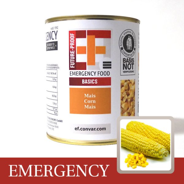 Convar Emergency Food | Emergency Corn kernels | Frysetørret mad | 150g