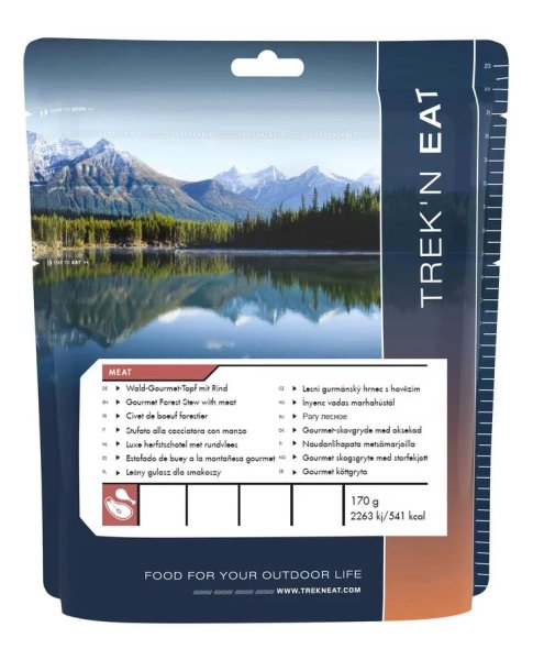 Trek`n Eat | Gourmet Skovgryde med kød | Frysetørret mad | 170g
