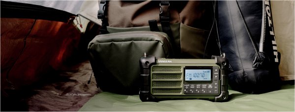 Sangean MMR99 Grøn | Nødradio med powerbank