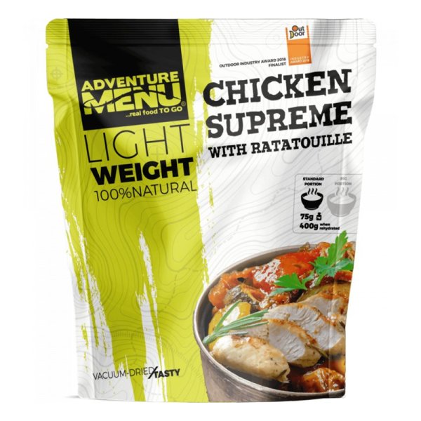 Adventure Menu | Chicken supreme med ratatouille | Frysetørret mad | 75g