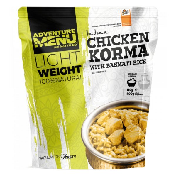 Adventure Menu | Kylling korma med basmatiris | Frysetørret mad | 115g